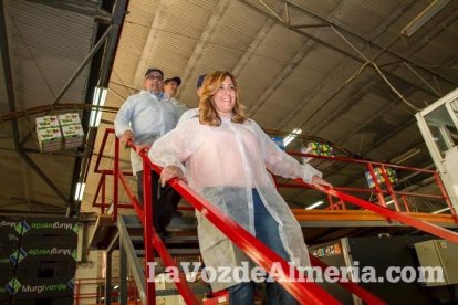 Susana Díaz recorre la provincia de Almería con diversos actos de campaña de las elecciones andaluzas del 22M y cierra la jornada con un