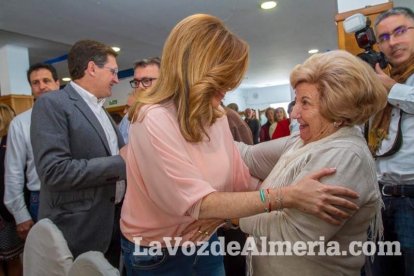 Susana Díaz recorre la provincia de Almería con diversos actos de campaña de las elecciones andaluzas del 22M y cierra la jornada con un