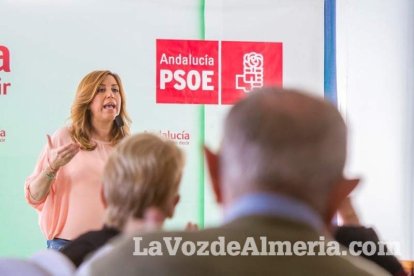 Susana Díaz recorre la provincia de Almería con diversos actos de campaña de las elecciones andaluzas del 22M y cierra la jornada con un