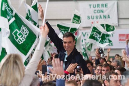 Susana Díaz recorre la provincia de Almería con diversos actos de campaña de las elecciones andaluzas del 22M y cierra la jornada con un