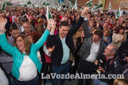 Susana Díaz recorre la provincia de Almería con diversos actos de campaña de las elecciones andaluzas del 22M y cierra la jornada con un