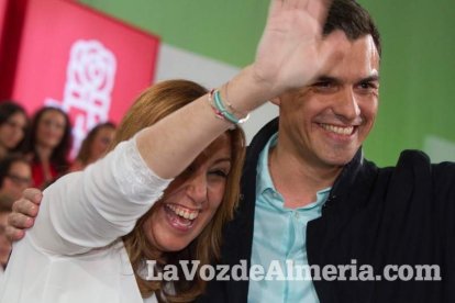 Susana Díaz recorre la provincia de Almería con diversos actos de campaña de las elecciones andaluzas del 22M y cierra la jornada con un
