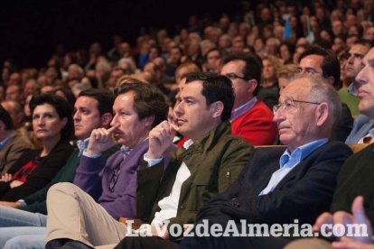 Rajoy da un mitin en el Auditorio de Roquetas de Mar para dar su apoyo a Juanma Moreno. Fotos: Fran Muñoz