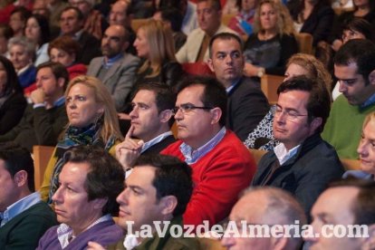 Rajoy da un mitin en el Auditorio de Roquetas de Mar para dar su apoyo a Juanma Moreno. Fotos: Fran Muñoz