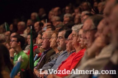 Rajoy da un mitin en el Auditorio de Roquetas de Mar para dar su apoyo a Juanma Moreno. Fotos: Fran Muñoz