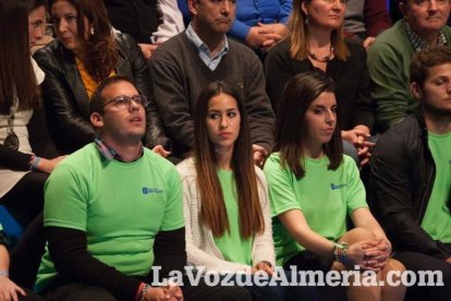 Rajoy da un mitin en el Auditorio de Roquetas de Mar para dar su apoyo a Juanma Moreno. Fotos: Fran Muñoz