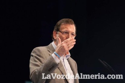 Rajoy da un mitin en el Auditorio de Roquetas de Mar para dar su apoyo a Juanma Moreno. Fotos: Fran Muñoz
