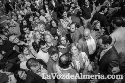 Rajoy da un mitin en el Auditorio de Roquetas de Mar para dar su apoyo a Juanma Moreno. Fotos: Fran Muñoz