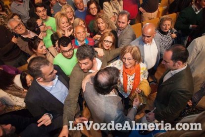 Rajoy da un mitin en el Auditorio de Roquetas de Mar para dar su apoyo a Juanma Moreno. Fotos: Fran Muñoz