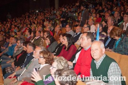 Rajoy da un mitin en el Auditorio de Roquetas de Mar para dar su apoyo a Juanma Moreno. Fotos: Fran Muñoz