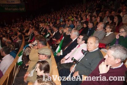 Rajoy da un mitin en el Auditorio de Roquetas de Mar para dar su apoyo a Juanma Moreno. Fotos: Fran Muñoz