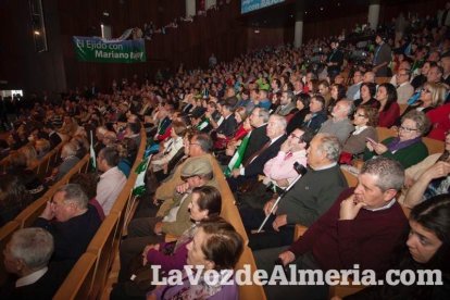 Rajoy da un mitin en el Auditorio de Roquetas de Mar para dar su apoyo a Juanma Moreno. Fotos: Fran Muñoz