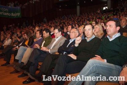 Rajoy da un mitin en el Auditorio de Roquetas de Mar para dar su apoyo a Juanma Moreno. Fotos: Fran Muñoz