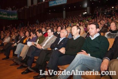 Rajoy da un mitin en el Auditorio de Roquetas de Mar para dar su apoyo a Juanma Moreno. Fotos: Fran Muñoz