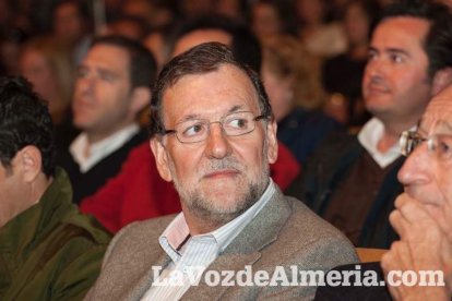 Rajoy da un mitin en el Auditorio de Roquetas de Mar para dar su apoyo a Juanma Moreno. Fotos: Fran Muñoz