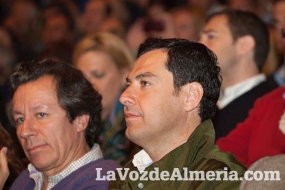 Rajoy da un mitin en el Auditorio de Roquetas de Mar para dar su apoyo a Juanma Moreno. Fotos: Fran Muñoz