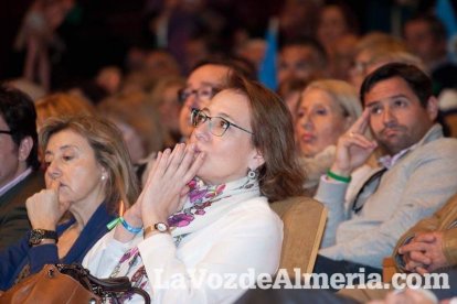 Rajoy da un mitin en el Auditorio de Roquetas de Mar para dar su apoyo a Juanma Moreno. Fotos: Fran Muñoz