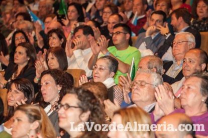 Rajoy da un mitin en el Auditorio de Roquetas de Mar para dar su apoyo a Juanma Moreno. Fotos: Fran Muñoz