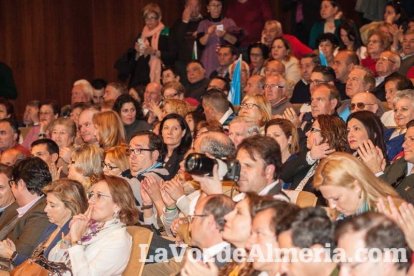 Rajoy da un mitin en el Auditorio de Roquetas de Mar para dar su apoyo a Juanma Moreno. Fotos: Fran Muñoz