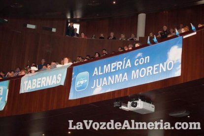Rajoy da un mitin en el Auditorio de Roquetas de Mar para dar su apoyo a Juanma Moreno. Fotos: Fran Muñoz