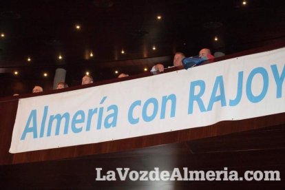 Rajoy da un mitin en el Auditorio de Roquetas de Mar para dar su apoyo a Juanma Moreno. Fotos: Fran Muñoz
