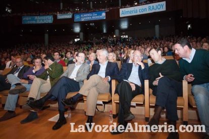 Rajoy da un mitin en el Auditorio de Roquetas de Mar para dar su apoyo a Juanma Moreno. Fotos: Fran Muñoz