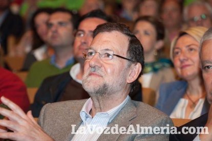 Rajoy da un mitin en el Auditorio de Roquetas de Mar para dar su apoyo a Juanma Moreno. Fotos: Fran Muñoz