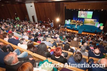Rajoy da un mitin en el Auditorio de Roquetas de Mar para dar su apoyo a Juanma Moreno. Fotos: Fran Muñoz