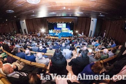 Rajoy da un mitin en el Auditorio de Roquetas de Mar para dar su apoyo a Juanma Moreno. Fotos: Fran Muñoz