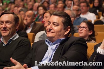Rajoy da un mitin en el Auditorio de Roquetas de Mar para dar su apoyo a Juanma Moreno. Fotos: Fran Muñoz