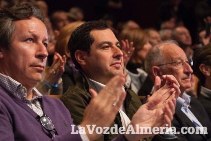 Rajoy da un mitin en el Auditorio de Roquetas de Mar para dar su apoyo a Juanma Moreno. Fotos: Fran Muñoz