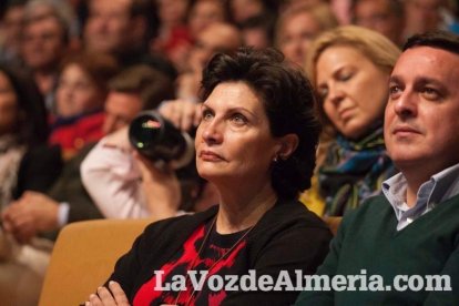 Rajoy da un mitin en el Auditorio de Roquetas de Mar para dar su apoyo a Juanma Moreno. Fotos: Fran Muñoz