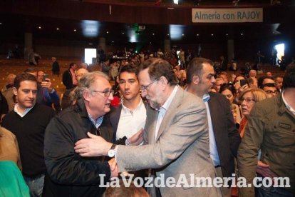 Rajoy da un mitin en el Auditorio de Roquetas de Mar para dar su apoyo a Juanma Moreno. Fotos: Fran Muñoz