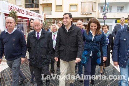 Mitin en Adra de Juan Manuel Moreno, candidato del PP a la Junta de Andalucía. Fotos: Juan Sánchez.