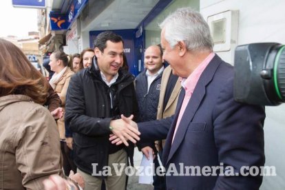 Mitin en Adra de Juan Manuel Moreno, candidato del PP a la Junta de Andalucía. Fotos: Juan Sánchez.