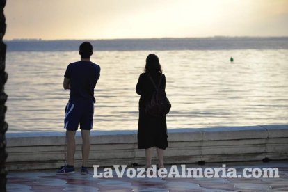 Fuerte tomba de agua caída en Almería.