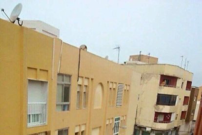 Fuerte tomba de agua caída en Almería.