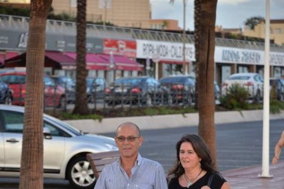 Fuerte tomba de agua caída en Almería.