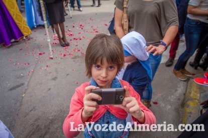 Afloraron los sentimientos a la Señora de Los Ángeles. Fotos: Juan Sánchez
