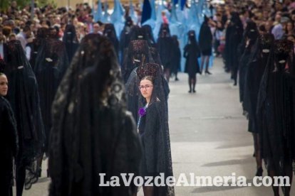 Afloraron los sentimientos a la Señora de Los Ángeles. Fotos: Juan Sánchez
