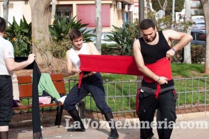 Procesión de la Hermandad de Nuestro Padre Jesús de la Salud y Pasión en su Tercera Caída y María Santísima de los Desamparados en el 