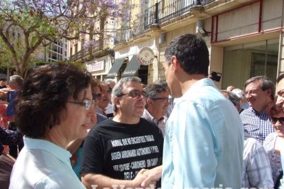 El secretario general del PSOE, Pedro Sánchez, respalda la candidatura de Juan Carlos Pérez Navas en Almería.