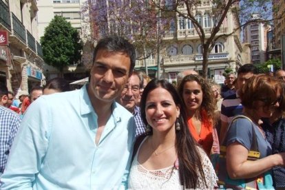El secretario general del PSOE, Pedro Sánchez, respalda la candidatura de Juan Carlos Pérez Navas en Almería.