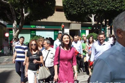 El secretario general del PSOE, Pedro Sánchez, respalda la candidatura de Juan Carlos Pérez Navas en Almería.