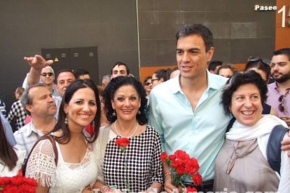 El secretario general del PSOE, Pedro Sánchez, respalda la candidatura de Juan Carlos Pérez Navas en Almería.