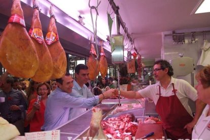 El secretario general del PSOE, Pedro Sánchez, respalda la candidatura de Juan Carlos Pérez Navas en Almería.