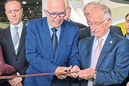 Inauguración de la feria agrícola Infoagro Exhibition con la presencia del consejero de la Junta de Andalucía, José Sánchez Maldonado.