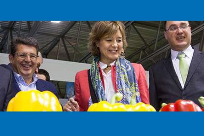 Inauguración de la feria agrícola Infoagro Exhibition con la presencia del consejero de la Junta de Andalucía, José Sánchez Maldonado.