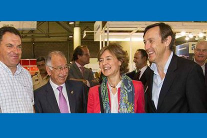 Inauguración de la feria agrícola Infoagro Exhibition con la presencia del consejero de la Junta de Andalucía, José Sánchez Maldonado.