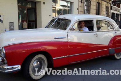 Rodaje de la producción alemana Der General en la Plaza de la Catedral, Plaza Emilio Cazard y la Escuela de Artes.